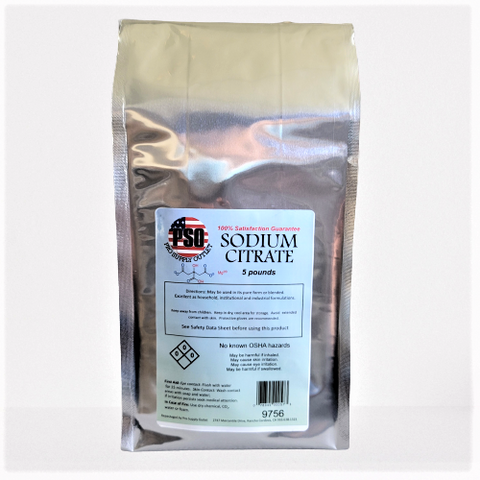 Sodium/Trisodium Citrate Dihydrate-Food Grade-Granular-Alkalinizing Agent 5lbs