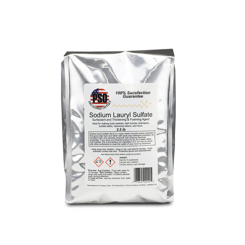 2.5lbs Sodium Lauryl Sulfate/Sulphate SLS Noodles powder HIGH ACTIVE Foaming agent
