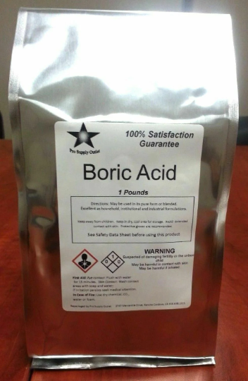 Boric Acid Powder 99.9% Pure – 1/2 Lb (8 Oz) Orthoboric Acid For Pest Control, DIY, Cleaning