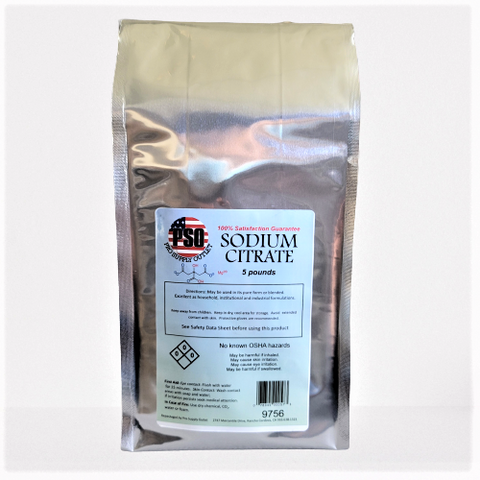 100lbs Sodium/Trisodium Citrate Dihydrate-Food Grade-Granular-Alkalinizing Agent