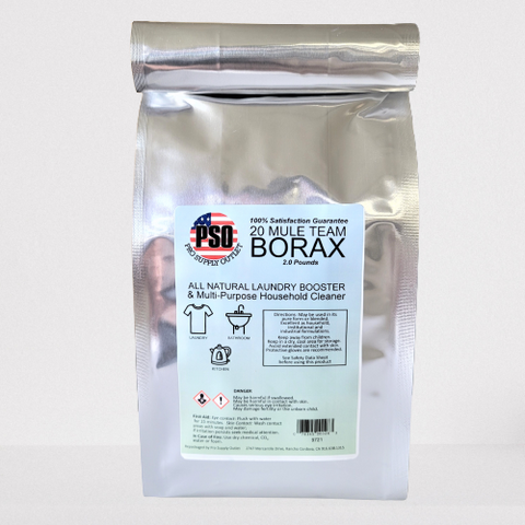 2LB BORAX 20 MULE TEAM NATURAL LAUNDRY DETERGENT BOOSTER & MULTI-PURPOSE CLEANER