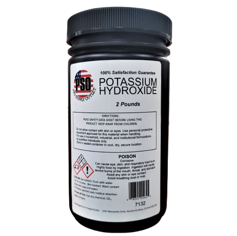 Potassium Hydroxide Flakes (KOH) - Bulk Apothecary