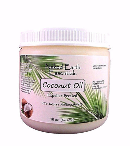 Coconut Oil 76 Degrees Expeller Pressed 16 oz.