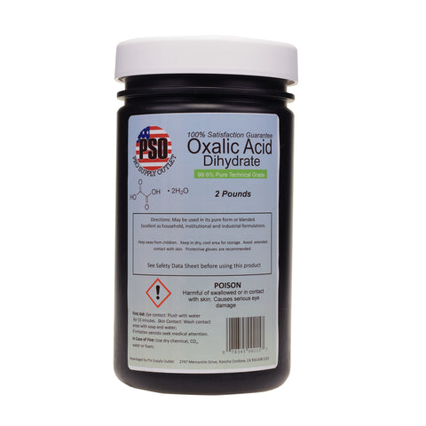 2lbs OXALIC ACID 99.6% DIHYDRATE Rust removal wood stain remover bleaching agent