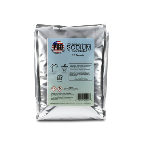5 lb. Pack. High Grade Sodium Percarbonate. Perfect for crafting or industrial needs.